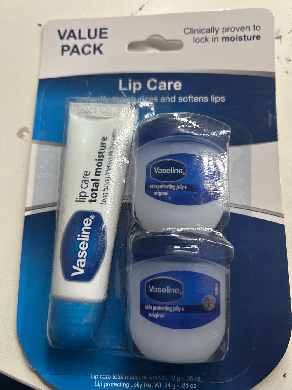 Vaseline Lip Care Value Pack - White & Blue